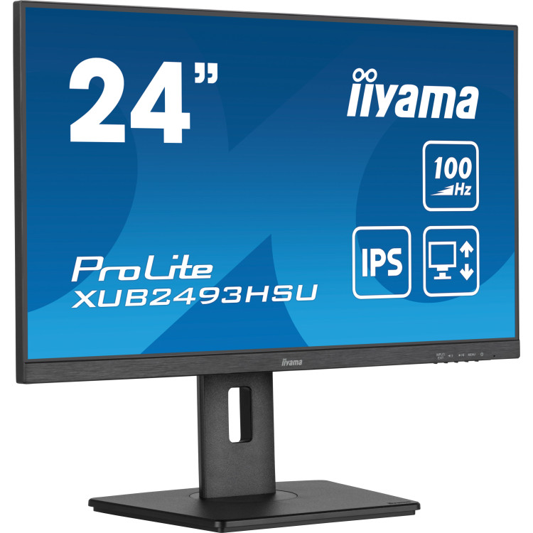iiyama XUB2493HSU-B7 monitor de ecrã 60,5 cm (23.8") 1920 x 1080 pixels Full HD LED Preto