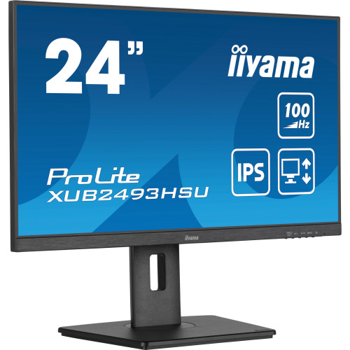 iiyama XUB2493HSU-B7 monitor de ecrã 60,5 cm (23.8") 1920 x 1080 pixels Full HD LED Preto iiyama XUB2493HSU-B7 monitor de ecrã 60,5 cm (23.8") 1920 x 1080 pixels Full HD LED Preto