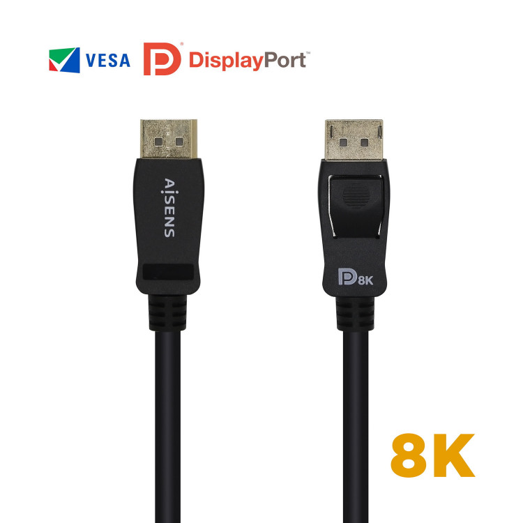 AISENS A149-0431 cabo DisplayPort 1 m Preto