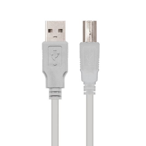 Nanocable 10.01.0104 cabo USB USB 2.0 3 m USB A USB B Bege Nanocable 10.01.0104 cabo USB USB 2.0 3 m USB A USB B Bege