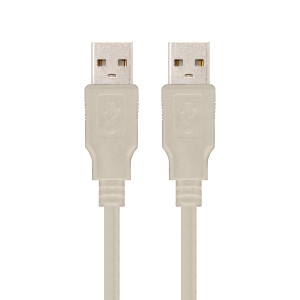 Nanocable 10.01.0302 cabo USB USB 2.0 1 m USB A Bege 2