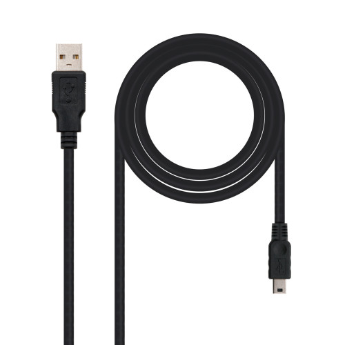 Nanocable 10.01.0400 cabo USB USB 2.0 0,5 m USB A Mini-USB B Preto Nanocable 10.01.0400 cabo USB USB 2.0 0,5 m USB A Mini-USB B Preto