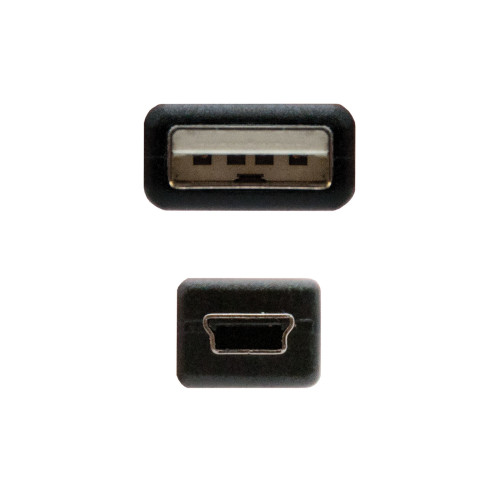Nanocable 10.01.0400 cabo USB USB 2.0 0,5 m USB A Mini-USB B Preto Nanocable 10.01.0400 cabo USB USB 2.0 0,5 m USB A Mini-USB B Preto