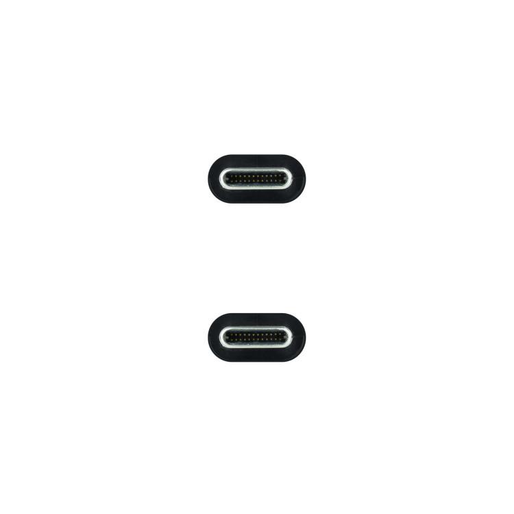 Nanocable 10.01.4100 cabo USB USB 3.2 Gen 2 (3.1 Gen 2) 0,5 m USB C Preto