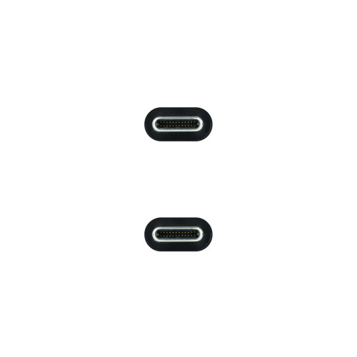 Nanocable 10.01.4100 cabo USB USB 3.2 Gen 2 (3.1 Gen 2) 0,5 m USB C Preto