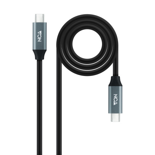 Nanocable 10.01.4301-L150 cabo USB USB4 Gen 2x2 1,5 m USB C Preto