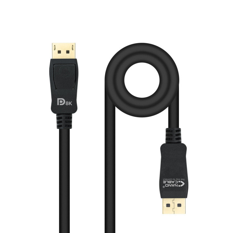 Nanocable 10.15.2502 cabo DisplayPort 2 m Preto