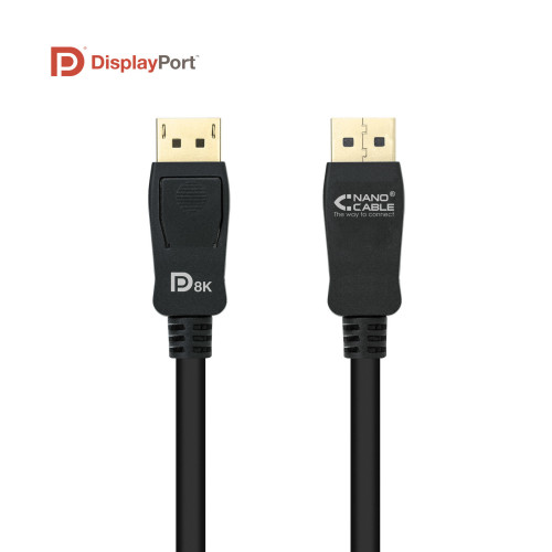 Nanocable 10.15.2502 cabo DisplayPort 2 m Preto Nanocable 10.15.2502 cabo DisplayPort 2 m Preto