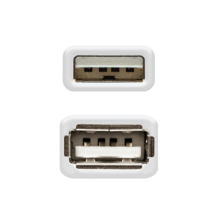 Nanocable 10.01.0203 cabo USB USB 2.0 1,8 m USB A Bege