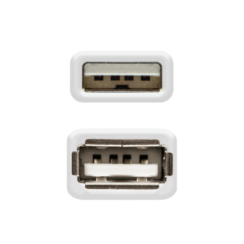 Nanocable 10.01.0203 cabo USB USB 2.0 1,8 m USB A Bege Nanocable 10.01.0203 cabo USB USB 2.0 1,8 m USB A Bege