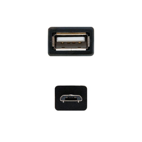 Nanocable 10.01.3500 cabo USB USB 2.0 0,15 m Micro-USB B USB A Preto Nanocable 10.01.3500 cabo USB USB 2.0 0,15 m Micro-USB B USB A Preto