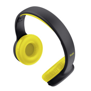 Trust Nouna Auscultadores Com fios e sem fios Fita de cabeça Chamadas Música USB Type-C Bluetooth Preto, Amarelo 2