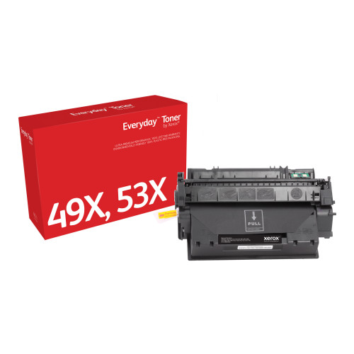 Toner Everyday™ Preto da Xerox compatível com HP 49X 53X (Q5949X  Q7553X), Capacidade alta Toner Everyday™ Preto da Xerox compatível com HP 49X 53X (Q5949X  Q7553X), Capacidade alta
