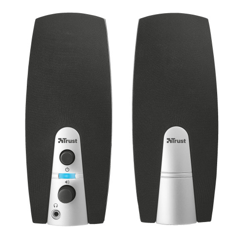 Trust MiLa 2.0 Speaker Set Preto, Prateado Com fios 5 W Trust MiLa 2.0 Speaker Set Preto, Prateado Com fios 5 W