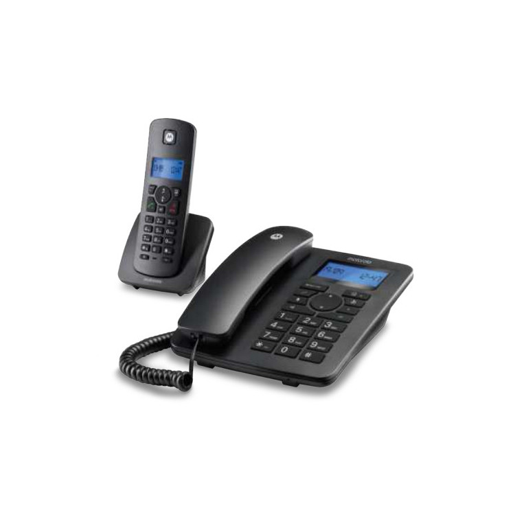 Motorola C4201 Telefone analógico DECT Identificação de chamadas Preto