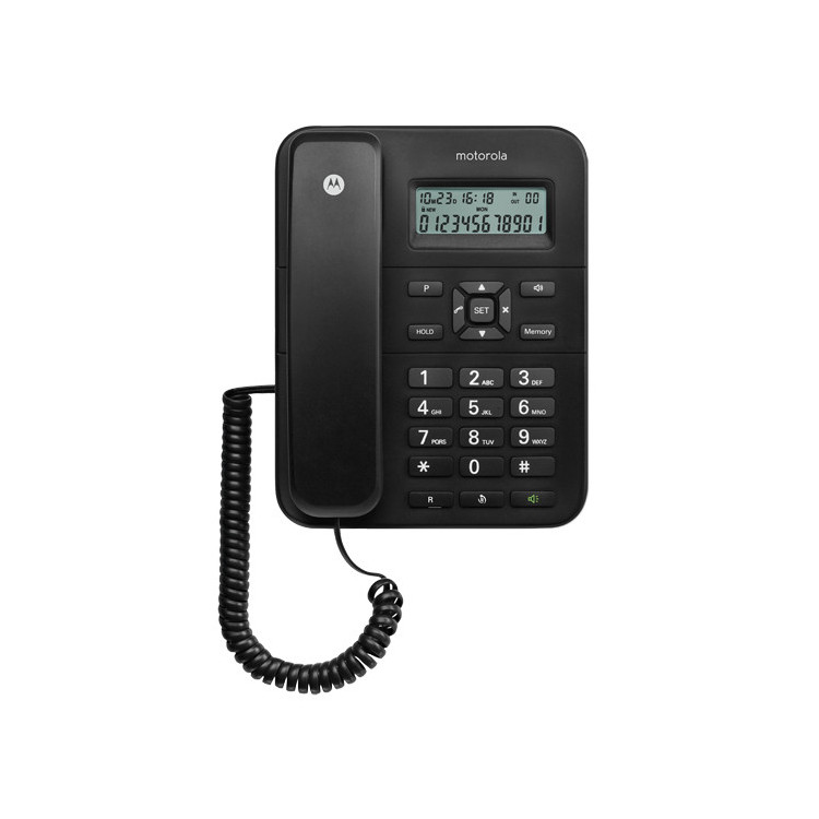 Motorola CT202 Telefone analógico Identificação de chamadas Preto