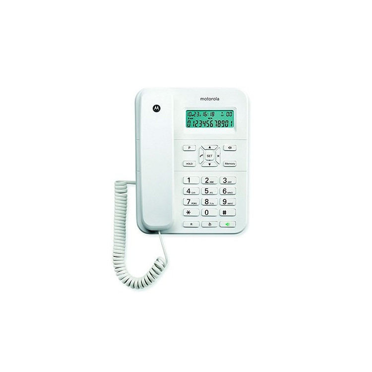 Motorola CT202 Telefone analógico Identificação de chamadas Branco