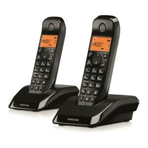 Motorola S12 Duo Telefone DECT Identificação de chamadas Preto