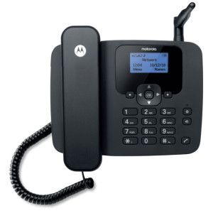 Motorola FW410 Telefone analógico Identificação de chamadas Preto