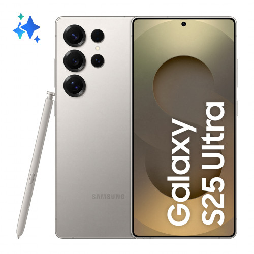 Samsung Galaxy S25 Ultra 17,5 cm (6.9") Dual SIM Android 15 5G USB Type-C 12 GB 512 GB 5000 mAh Cinzento, Titânio Samsung Galaxy S25 Ultra 17,5 cm (6.9") Dual SIM Android 15 5G USB Type-C 12 GB 512 GB 5000 mAh Cinzento, Titânio