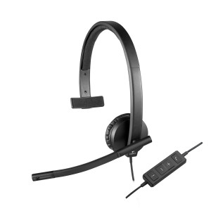Logitech 981-000571 auscultador Auscultadores Com fios Fita de cabeça Escritório Call center USB Type-A Preto