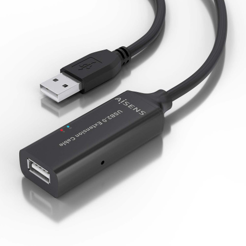 AISENS A101-0915 cabo USB USB 2.0 10 m USB A Preto AISENS A101-0915 cabo USB USB 2.0 10 m USB A Preto