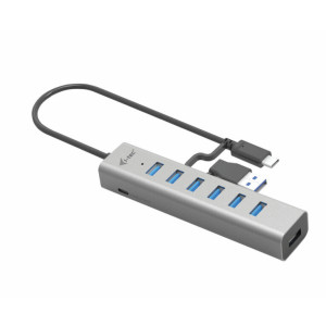 i-tec C31HUBMETAL703 hub de interface USB 3.2 Gen 1 (3.1 Gen 1) Type-C 5000 Mbit s Cinzento 2