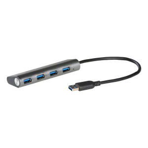i-tec Metal U3HUB448 hub de interface USB 3.2 Gen 1 (3.1 Gen 1) Type-A 5000 Mbit s Cinzento 2