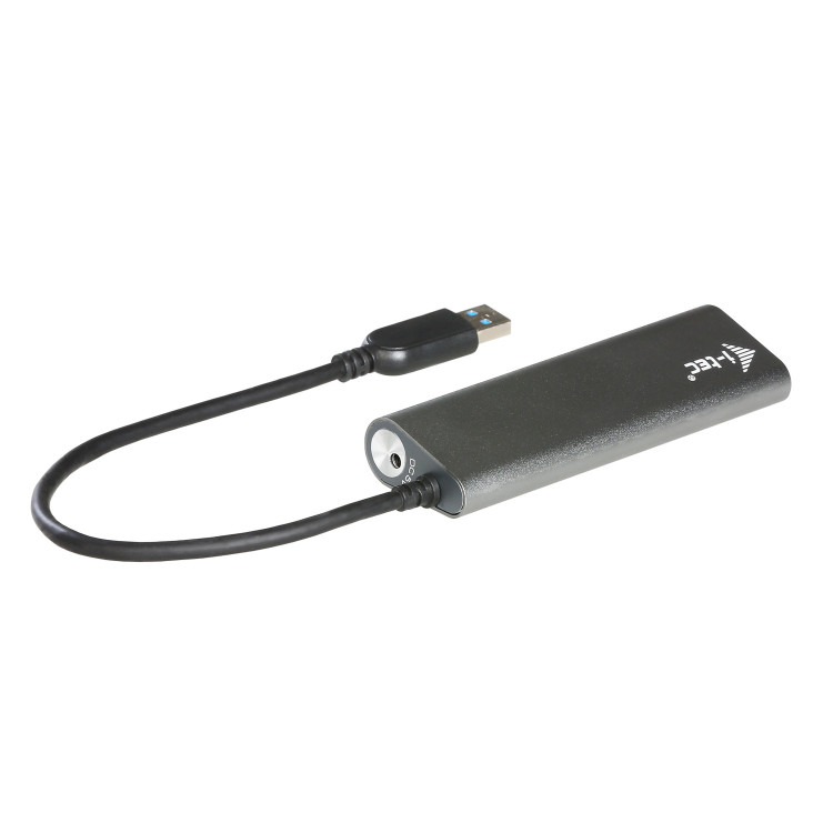 i-tec Metal U3HUB448 hub de interface USB 3.2 Gen 1 (3.1 Gen 1) Type-A 5000 Mbit s Cinzento