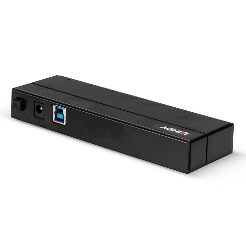 Lindy 43228 hub de interface USB 3.2 Gen 1 (3.1 Gen 1) Type-A 5000 Mbit s Preto
