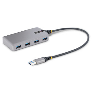 StarTech.com 5G4AB-USB-A-HUB hub de interface USB 3.2 Gen 1 (3.1 Gen 1) Type-A 5000 Mbit s Cinzento