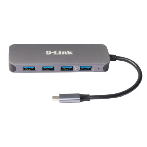 D-Link DUB-2340 hub de interface USB Type-C 5000 Mbit s Cinzento 2