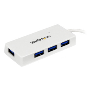 StarTech.com Mini-concentrador USB SuperSpeed 3.0 de 4 Portas portátil – Branco 2