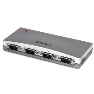 StarTech.com ICUSB2324 hub de interface USB Prateado