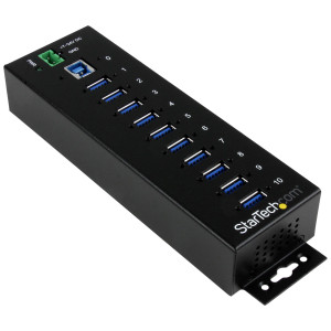 StarTech.com ST1030USBM hub de interface USB 3.2 Gen 1 (3.1 Gen 1) Type-B 5000 Mbit s Preto
