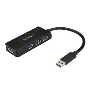 StarTech.com ST4300MINI hub de interface USB 3.2 Gen 1 (3.1 Gen 1) Type-A 5000 Mbit s Preto