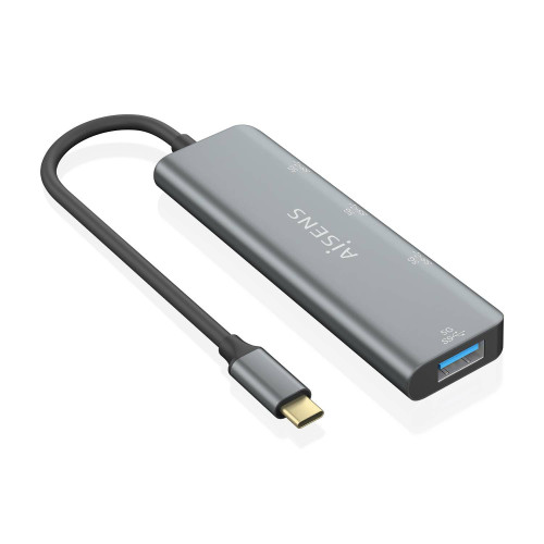 AISENS A109-0762 hub de interface USB 3.2 Gen 1 (3.1 Gen 1) Type-C 5000 Mbit s Cinzento AISENS A109-0762 hub de interface USB 3.2 Gen 1 (3.1 Gen 1) Type-C 5000 Mbit s Cinzento