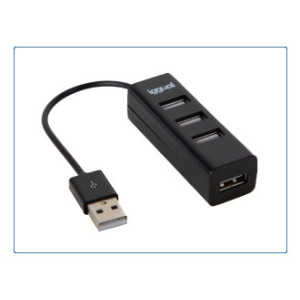 iggual HUB-A-4p USB 2.0 480 Mbit s Preto