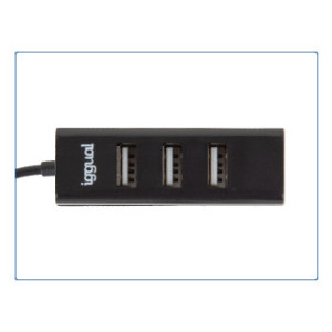 iggual HUB-A-4p USB 2.0 480 Mbit s Preto 2
