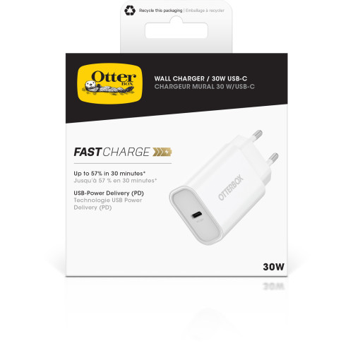 OtterBox 78-81341 carregador de dispositivos móveis Universal Branco AC Carregamento rápido Interior