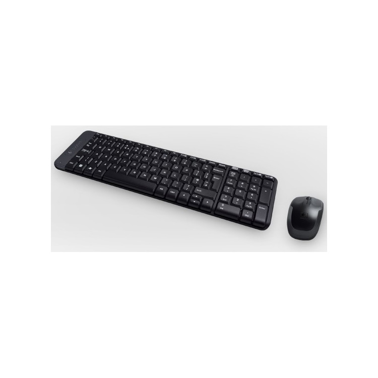 Logitech Wireless Combo MK220 teclado Rato incluído Escritório USB Espanhol Preto