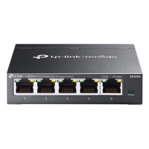 TP-Link Omada ES205G switch de rede Gerido Gigabit Ethernet (10 100 1000) Preto