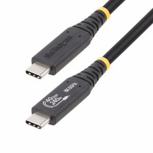 StarTech.com 1M-40G-USB4-CABLE cabo USB USB4 Gen 3x2 USB C Preto