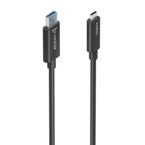 AISENS A157-0925 cabo USB USB 3.2 Gen 2 (3.1 Gen 2) 15 m 2 x USB A USB C Preto