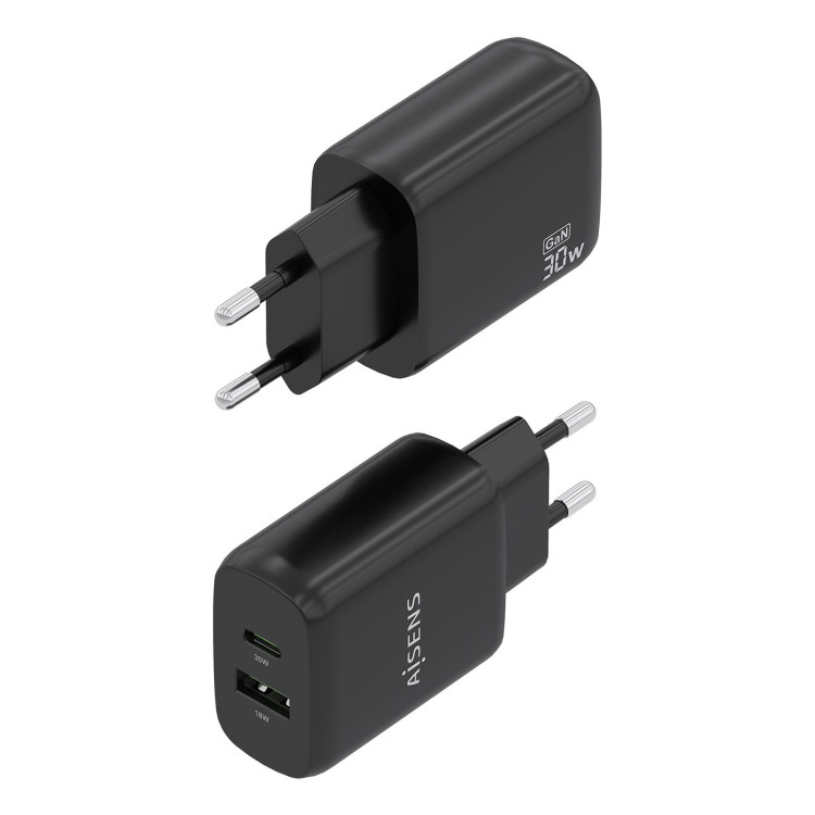 AISENS A110-0924 carregador de dispositivos móveis Câmara digital, MP3, MP4, Telemóvel, Navigator, Computador portátil, Consola