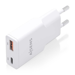 AISENS ASCH-30W2P046-W carregador de dispositivos móveis Câmara digital, MP3, MP4, Telemóvel, Navigator, Computador portátil, 2