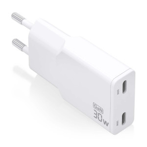 AISENS ASCH-30W2P048-W carregador de dispositivos móveis Câmara digital, MP3, MP4, Telemóvel, Navigator, Computador portátil, 2