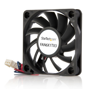 StarTech.com FAN6X1TX3 Sistema de Arrefecimento de Computador Caixa de computador Ventoinha 6 cm Preto