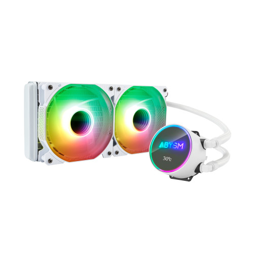 ABYSM Artic White 240 ARGB Processador Refrigerador líquido all-in-one 12 cm ABYSM Artic White 240 ARGB Processador Refrigerador líquido all-in-one 12 cm
