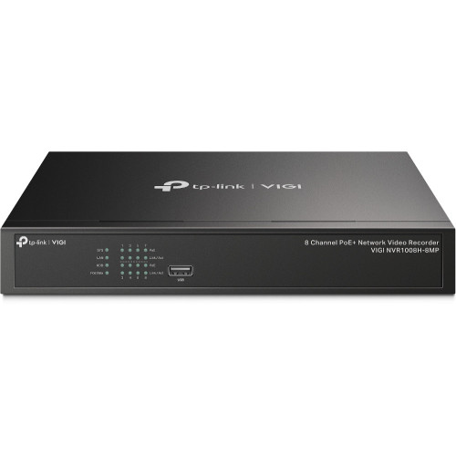 TP-Link VIGI NVR1008H-8MP gravador de vídeo em rede (NVR) Preto TP-Link VIGI NVR1008H-8MP gravador de vídeo em rede (NVR) Preto